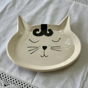 Platos Gatito Negro de cerámica - Ninine Amelia